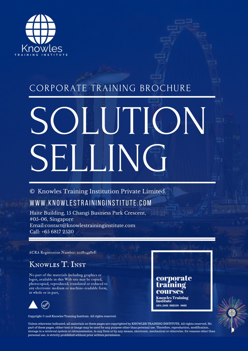 Solution Selling Course in Mexico Brochure