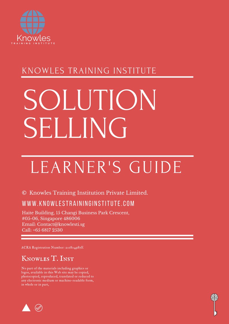 Solution Selling Course in Mexico Learner’s Guide