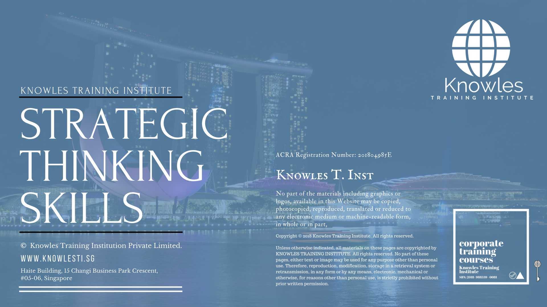 Strategic Thinking Skills Training Course in Mexico