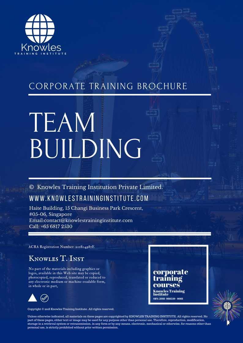 Team Building Training Course in Mexico Brochure
