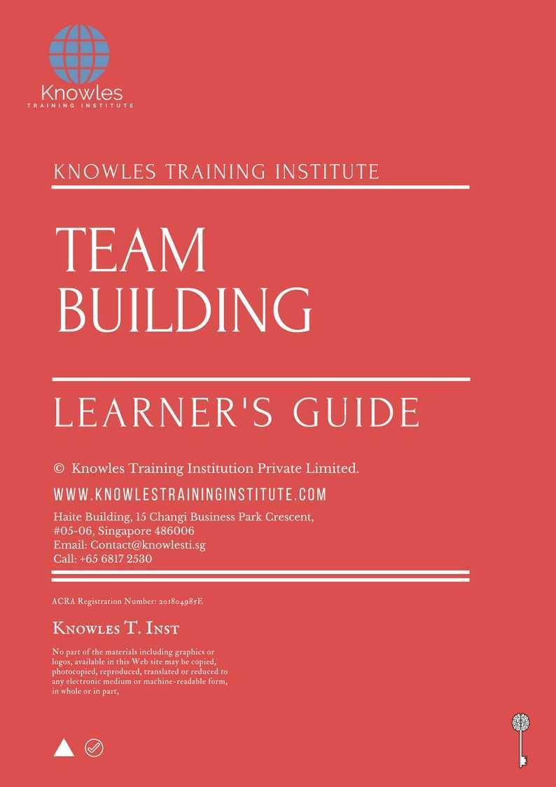 Team Building Training Course in Mexico Learner_s Guide