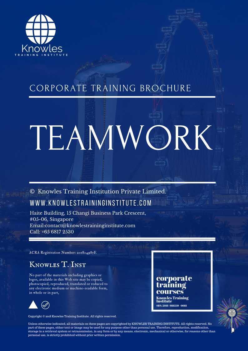 Teamwork Training Course in Mexico Brochure