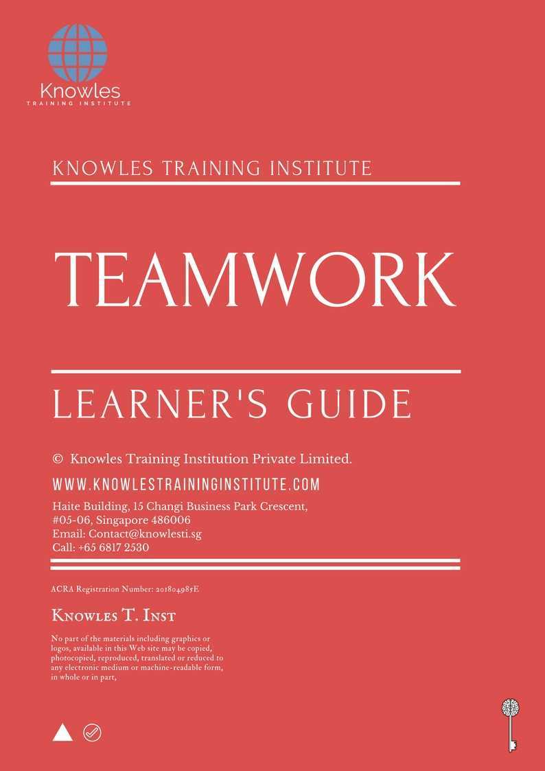 Teamwork Training Course in Mexico Learner_s Guide