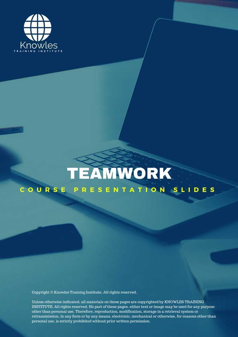Teamwork Training Course in Mexico Presentation Slides
