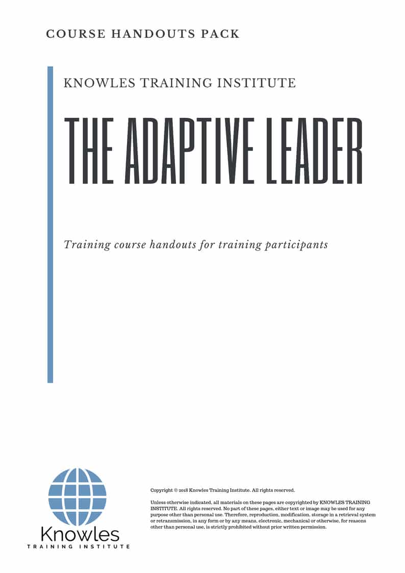 The Adaptive Leader Course in Mexico Handouts